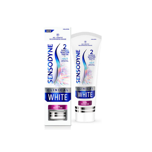 Sensodyne Clinical White Οδοντόκρεμα για 2 τόνους Λευκότερα δόντια +24ωρη Προστασία από την Ευαισθησία 75ml