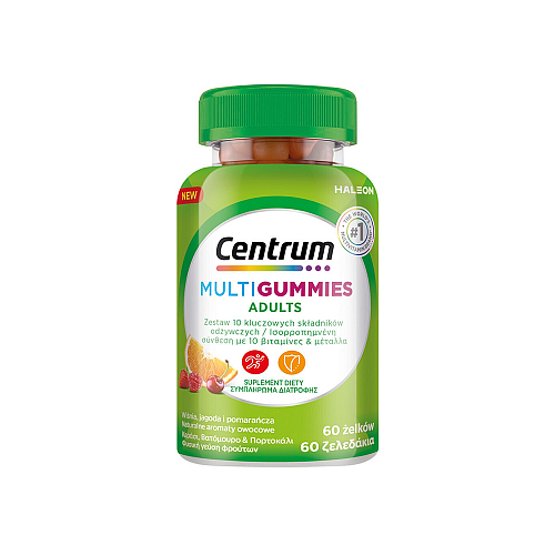 Centrum MultiGummies Adult Πολυβιταμίνη για Ενέργεια & Ενίσχυση του Ανοσοποιητικού 60 ζελεδάκια