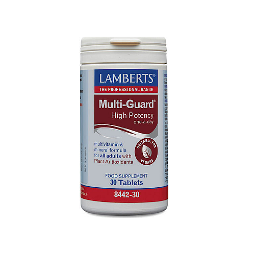 Lamberts Multi-Guard Πολυβιταμίνη για Ενέργεια, Ενίσχυση του Ανοσοποιητικού & Αντιοξειδωτική δράση 30 ταμπλέτες