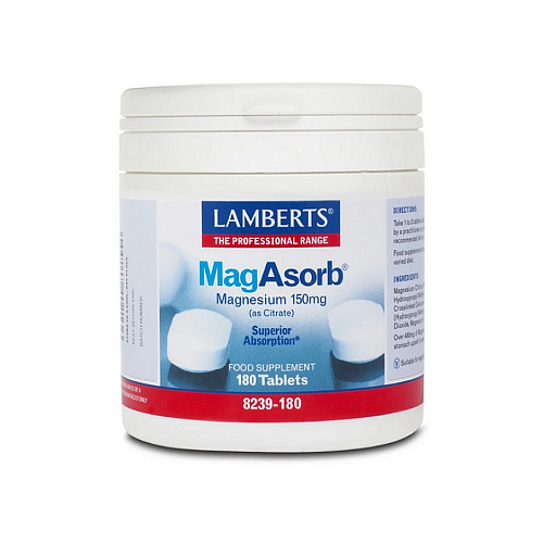 Lamberts MagAsorb 150mg 180 ταμπλέτες