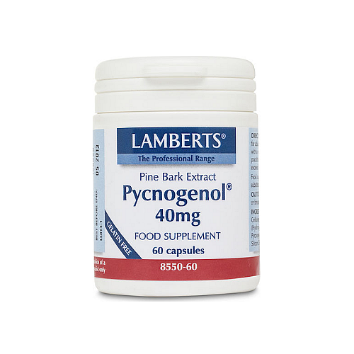 Lamberts Pycnogenol 40mg Ειδικό Συμπλήρωμα Διατροφής 60 κάψουλες