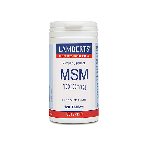Lamberts Msm 1000mg Συμπλήρωμα για την Υγεία Αρθρώσεων & Οστών 120 ταμπλέτες