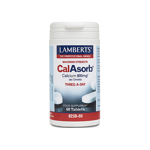 Lamberts Maximum Strength CalAsorb Calcium (as Citrate) 800mg με Βιταμίνη D3 60 ταμπλέτες