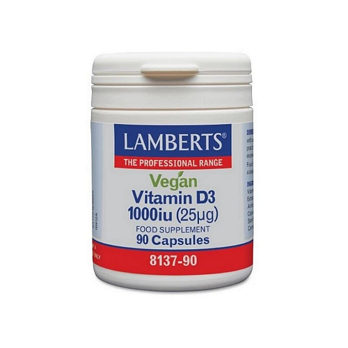 Lamberts Vegan Vitamin D3 Βιταμίνη 1000iu 90 κάψουλες