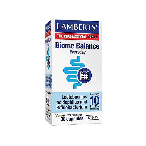Lamberts Biome Balance Everyday Συμπλήρωμα με Προβιοτικά 30 κάψουλες