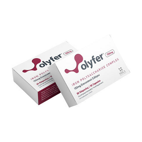 Mika Nutri Pharma Olyfer Iron Polysaccharide Complex 150mg Σίδηρος 30 κάψουλες