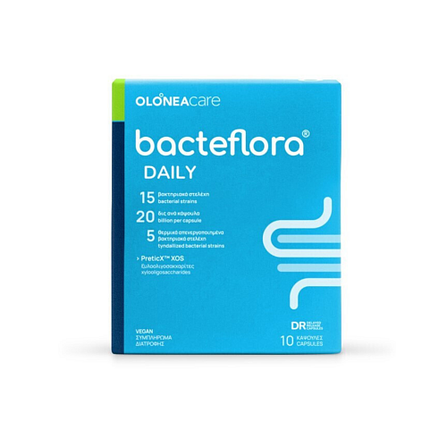 Olonea Bacteflora Daily Συμπλήρωμα με Προβιοτικά & Πρεβιοτικά 10 φυτικές κάψουλες