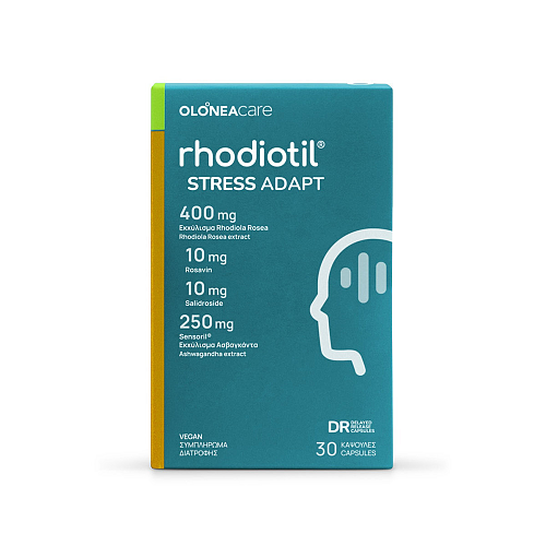 Rhodiotil Stress Adapt Συμπλήρωμα για το Άγχος 30 κάψουλες