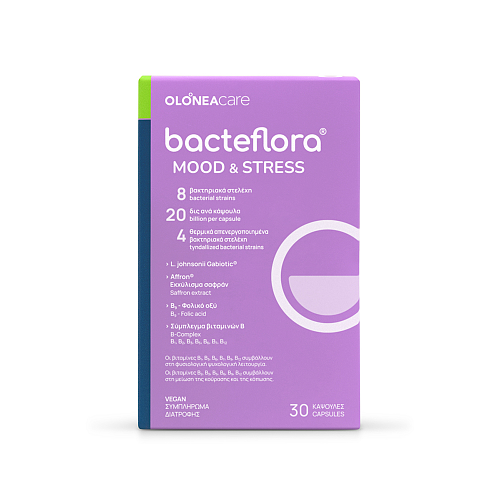 Olonea Bacteflora Mood & Stress Συμπλήρωμα για την Μνήμη & τη Συγκέντρωση 30 κάψουλες