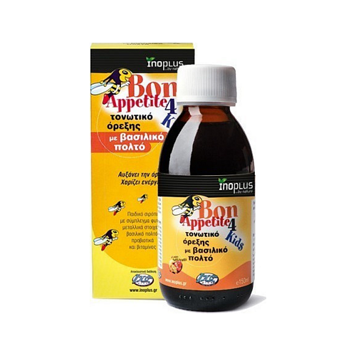 Ino Plus Bon Appetite For Kids Πολυβιταμίνη για Ενέργεια, Ενίσχυση του Ανοσοποιητικού & το Νευρικό Σύστημα 150ml