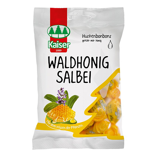 Kaiser 1889 Waldhonig Salbei Καραμέλες χωρίς Γλουτένη Μέλι & Φασκόμηλο 90gr 19τμχ