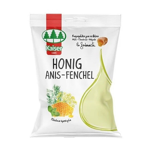 Kaiser 1889 Honig Anis-Fenchel Καραμέλες με Μέλι, Γλυκάνισο & Μάραθο 90gr 19τμχ