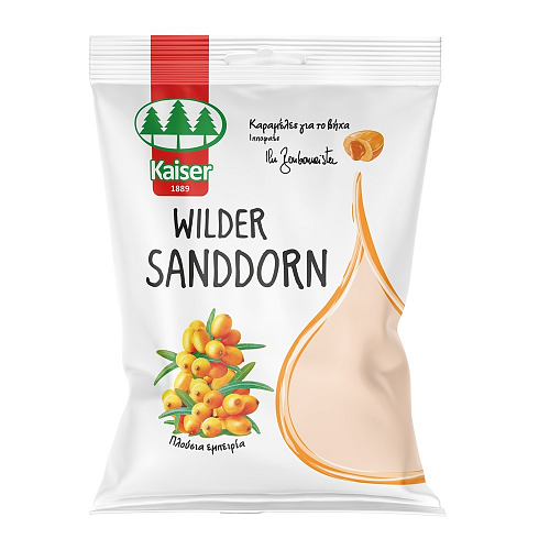 Kaiser 1889 Wilder Sanddorn Καραμέλες με Ιπποφαές 60gr 19τμχ