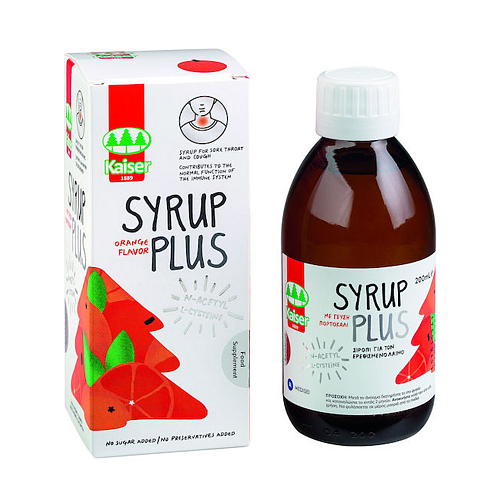 Kaiser 1889 Kids Syrup Plus Σιρόπι για Παιδιά & Ενήλικες για Παραγωγικό Βήχα Πορτοκάλι 200ml