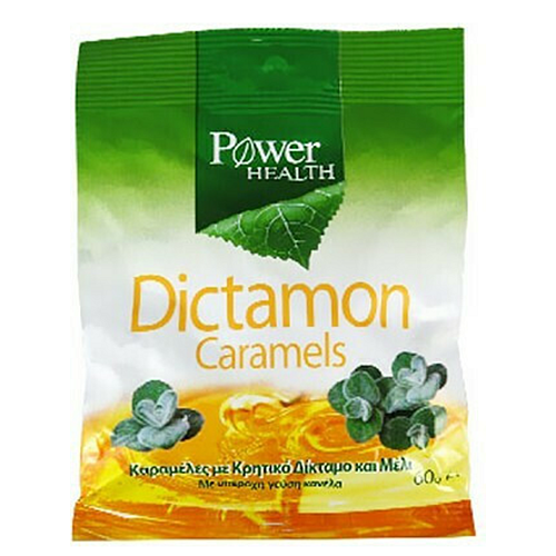 Power Health Dictamon Καραμέλες για Ξηρό Βήχα χωρίς Γλουτένη Κανέλα 60gr 15τμχ