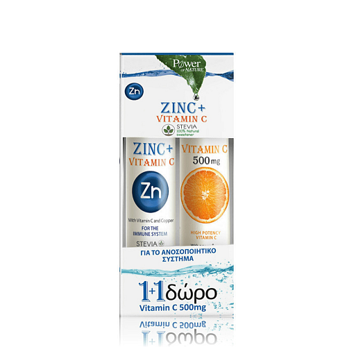 Power Of Nature Zinc + Vitamin C Stevia & Vitamin C 20+20 Multiflavoured