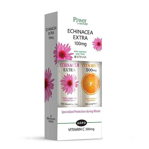 Power Health Echinacea Extra & Vitamin C 100mg Συμπλήρωμα για την Ενίσχυση του Ανοσοποιητικού 40 αναβράζοντα δισκία
