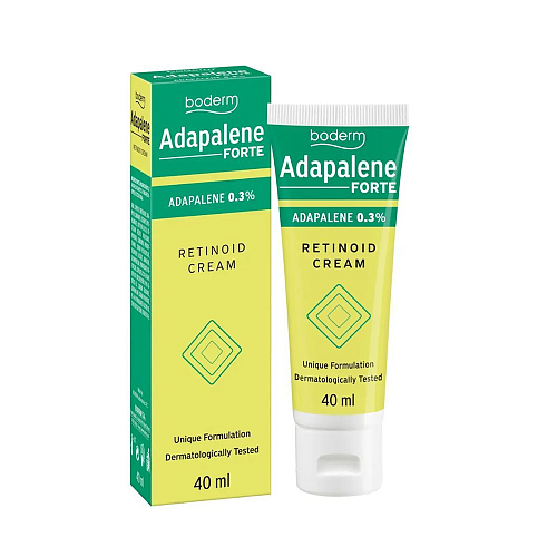 Boderm Adapalene 0.3% Forte Retinoid Ενυδατική Κρέμα Προσώπου κατά των Ατελειών & της Ακμής 40ml