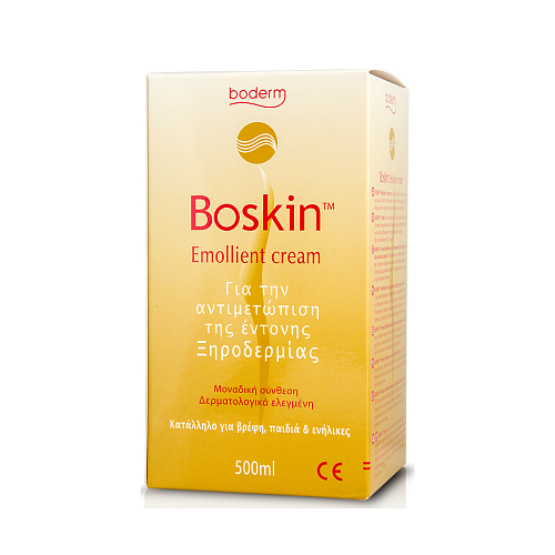 Boderm Boskin Emollient Cream Ενυδατική Κρέμα Ανάπλασης για Ατοπικές Επιδερμίδες 500ml