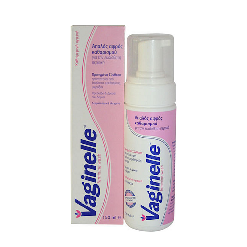 Wellcon Vaginelle Feminine Wash Αφρός για Καθαρισμό της Ευαίσθητης Περιοχής με Χαμομήλι & Προβιοτικά 150ml