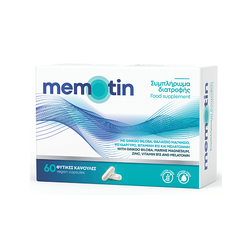 BioAxess Memotin Συμπλήρωμα για την Μνήμη & τη Συγκέντρωση 60 κάψουλες
