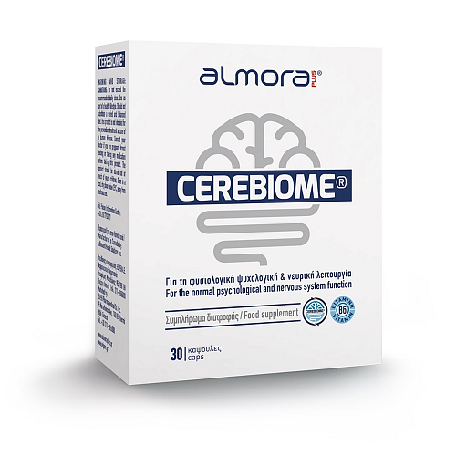 almora PLUS® CEREBIOME Συμπλήρωμα για την Φυσιολογική Ψυχολογική & Νευρική Λειτουργία 30 κάψουλες