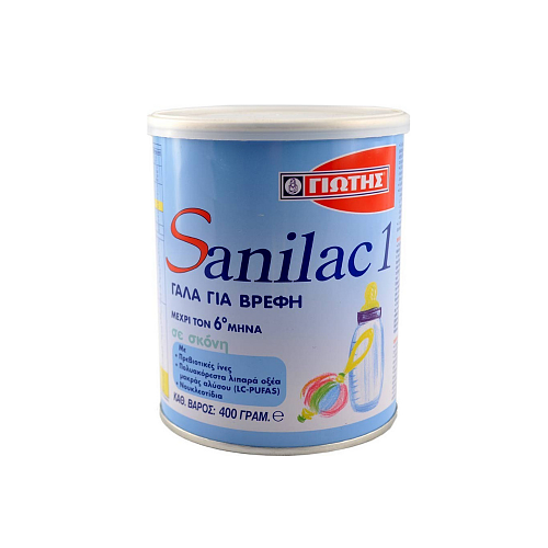 Γιώτης Γάλα σε Σκόνη Sanilac 1 για 0+ Μηνών 400gr