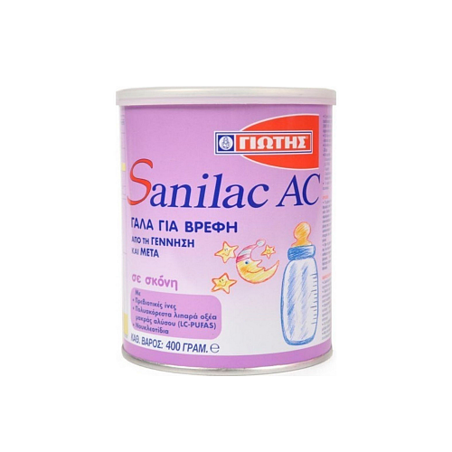 Γιώτης Γάλα σε Σκόνη Sanilac AC για 0+ Μηνών 400gr