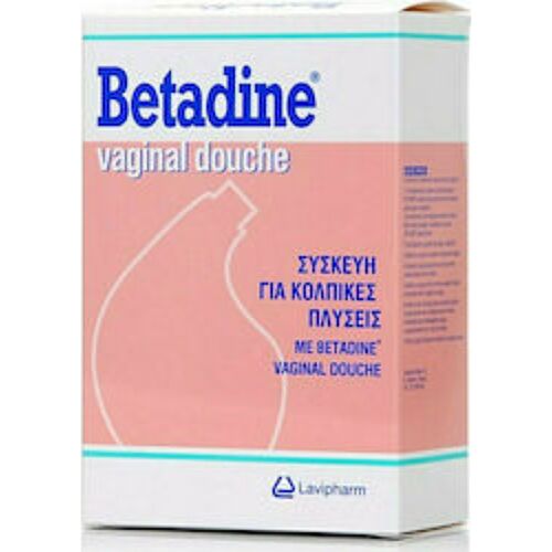 Lavipharm Betadine Vaginal Douche για Καθαρισμό της Ευαίσθητης Περιοχής με Χαμομήλι