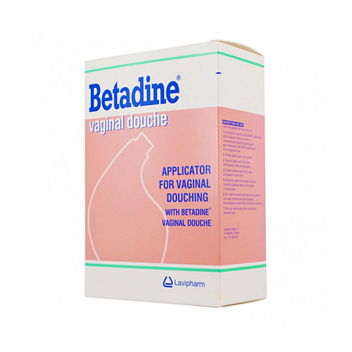 Lavipharm Betadine Vaginal Douche για Καθαρισμό της Ευαίσθητης Περιοχής με Χαμομήλι