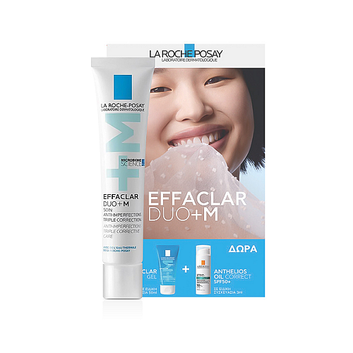 La Roche Posay Effaclar DUO+M Σετ Περιποίησης για Ενυδάτωση & Κατά της Ακμής 3τμχ