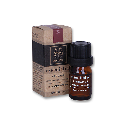 Apivita Cinnamon Essential Oil Βιολογικό Αιθέριο Έλαιο Κανέλα 5ml