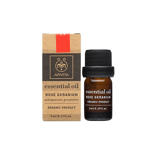 Apivita Geranium Essential Oil Βιολογικό Αιθέριο Έλαιο Γεράνι 5ml