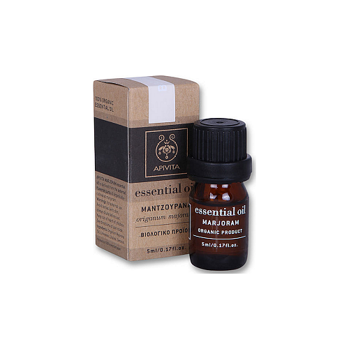 Apivita Marjoram Essential Oil Βιολογικό Αιθέριο Έλαιο Μαντζουράνα 5ml