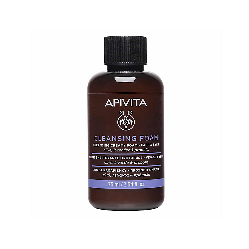 Apivita Olive, Lavender & Propolis Αφρός Καθαρισμού Προσώπου & Ματιών 75ml