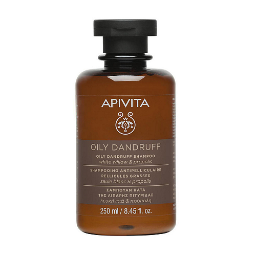 Apivita Oily Dandruff White Willow & Propolis Σαμπουάν κατά της Πιτυρίδας για Λιπαρά Μαλλιά 250ml