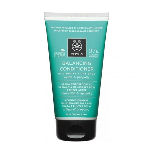 Apivita Oily Roots Dry Ends Conditioner για Λιπαρά Μαλλιά για Λιπαρές Ρίζες & Ξηρές Άκρες με Τσουκνίδα & Πρόπολη 150ml