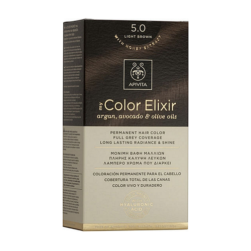 Apivita My Color Elixir Βαφή Μαλλιών Χωρίς Αμμωνία 5.0 Καστανό Ανοιχτό 50ml
