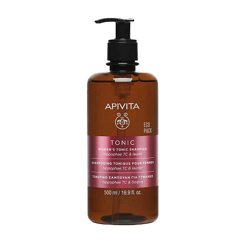 Apivita Women's Tonic Shampoo with Hippophae TC & Laurel Τονωτικό Σαμπουάν Κατά της Τριχόπτωσης για Γυναίκες με Ιπποφαές & Δάφνη Eco Pack, 500ml