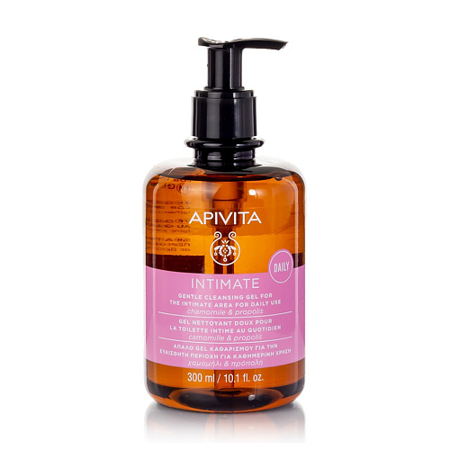 Apivita Intimate Gentle Daily Cleansing pH 5 Gel για Καθαρισμό της Ευαίσθητης Περιοχής με Χαμομήλι & Πρεβιοτικά 300ml