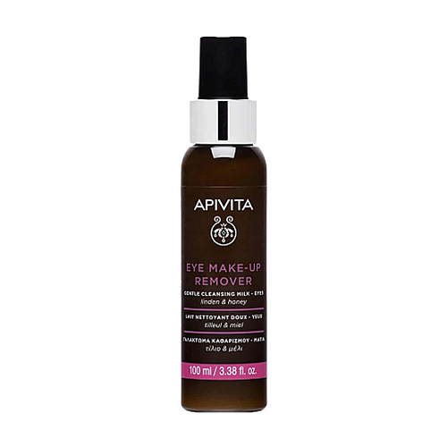 Apivita Gentle Eye Make-Up Remover With Honey & Linden Απαλό Γαλάκτωμα Ντεμακιγιάζ Ματιών με Μέλι & Τίλιο, 100ml