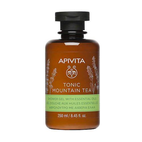 Apivita Tonic Mountain Tea Αφρόλουτρο σε Gel με Αιθέρια Έλαια 250ml