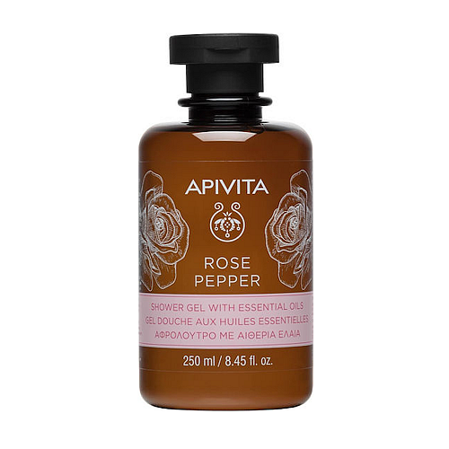 Apivita Rose Pepper Αφρόλουτρο σε Gel με Aιθέρια Έλαια 250ml