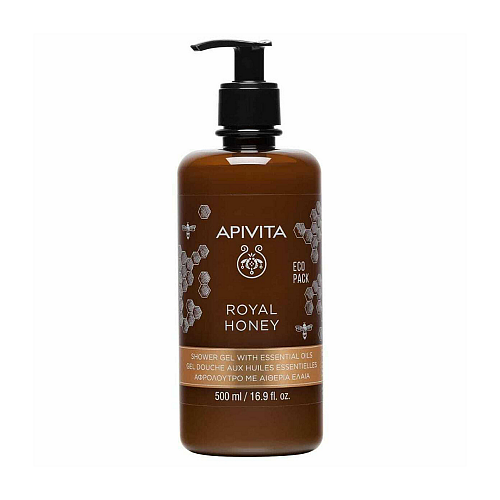 Apivita Royal Honey Κρεμώδες Αφρόλουτρο με Αιθέρια Έλαια 500ml