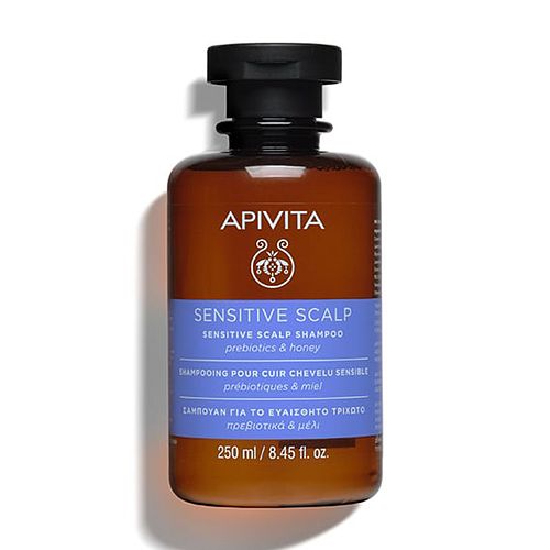Apivita Sensitive Scalp Shampoo with Prebiotics & Honey Σαμπουάν για το Ευαίσθητο Τριχωτό με Πρεβιοτικά & Μέλι, 250ml