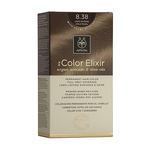 Apivita My Color Elixir Βαφή Μαλλιών Χωρίς Αμμωνία 8.3 Ξανθό Ανοιχτό Χρυσό 50ml