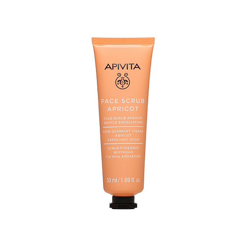 Apivita Scrub Προσώπου Ήπιας Απολέπισης Με Βερύκοκο 50ml