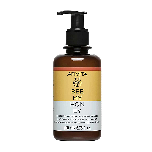 Apivita Bee my Honey Moisturizing Body Milk with Honey & Aloe Ενυδατικό, Αναζωογονητικό Γαλάκτωμα Σώματος με Μέλι & Αλόη, 200ml