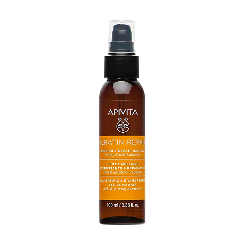 Apivita Keratin Repair Argan Λάδι Μαλλιών για Επανόρθωση κατά της Ψαλίδας με Κερατίνη 100ml