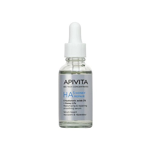 Apivita Bee Tech Concentrates HA5 Honey Repair Serum Ορός Προσώπου Επανόρθωσης & Λείανσης που «Γεμίζει» την Επιδερμίδα με 5 Είδη Υαλουρονικού Οξέος & Μέλι, 30ml